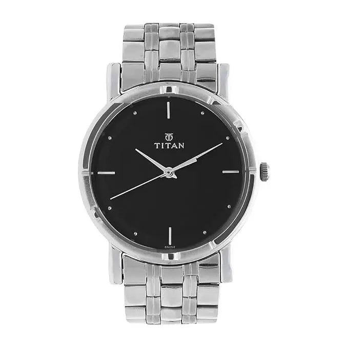 Titan Black Dial Men's Watch