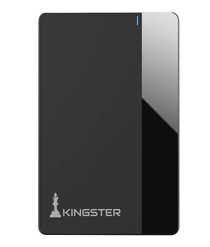 KINGSTER 500GB Slim External Hard Drive – USB 3.0 Type-C, 135MB/s Speed